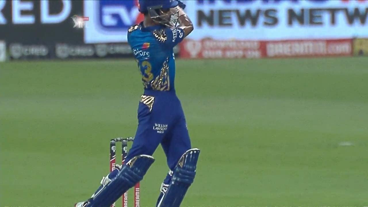 M05: KKR vs MI – Hardik Pandya Six background