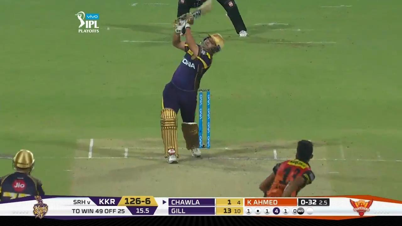 Q2: SRH vs KKR – Piyush Chawla Six background