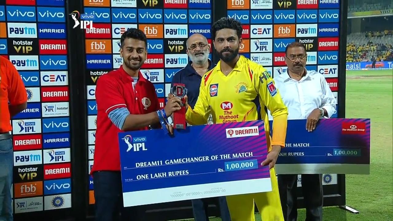M01: CSK vs RCB – Dream11 GameChanger of the Match – Ravindra Jadeja background