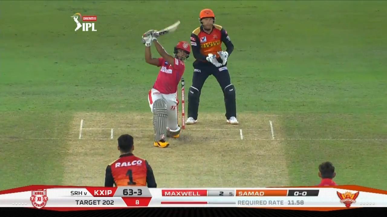 M22: SRH vs KXIP – Nicholas Pooran Six