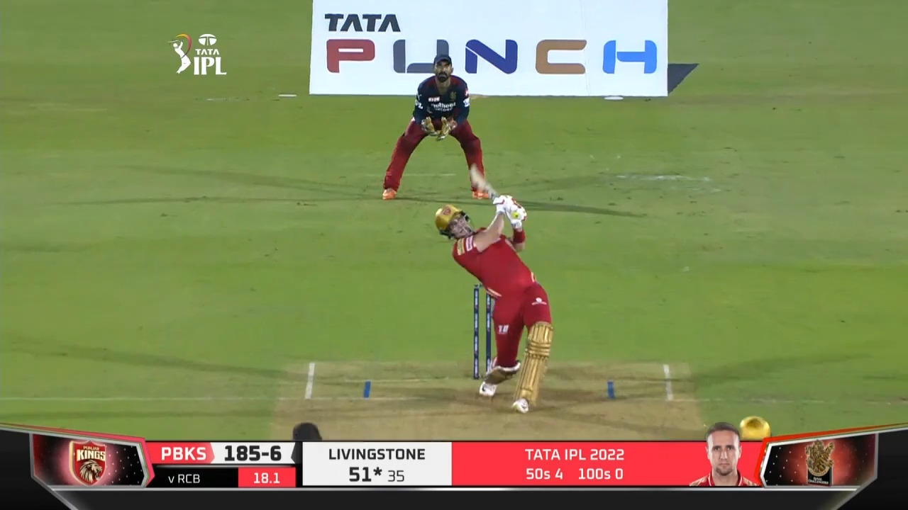 M60: RCB vs PBKS – Liam Livingstone Six