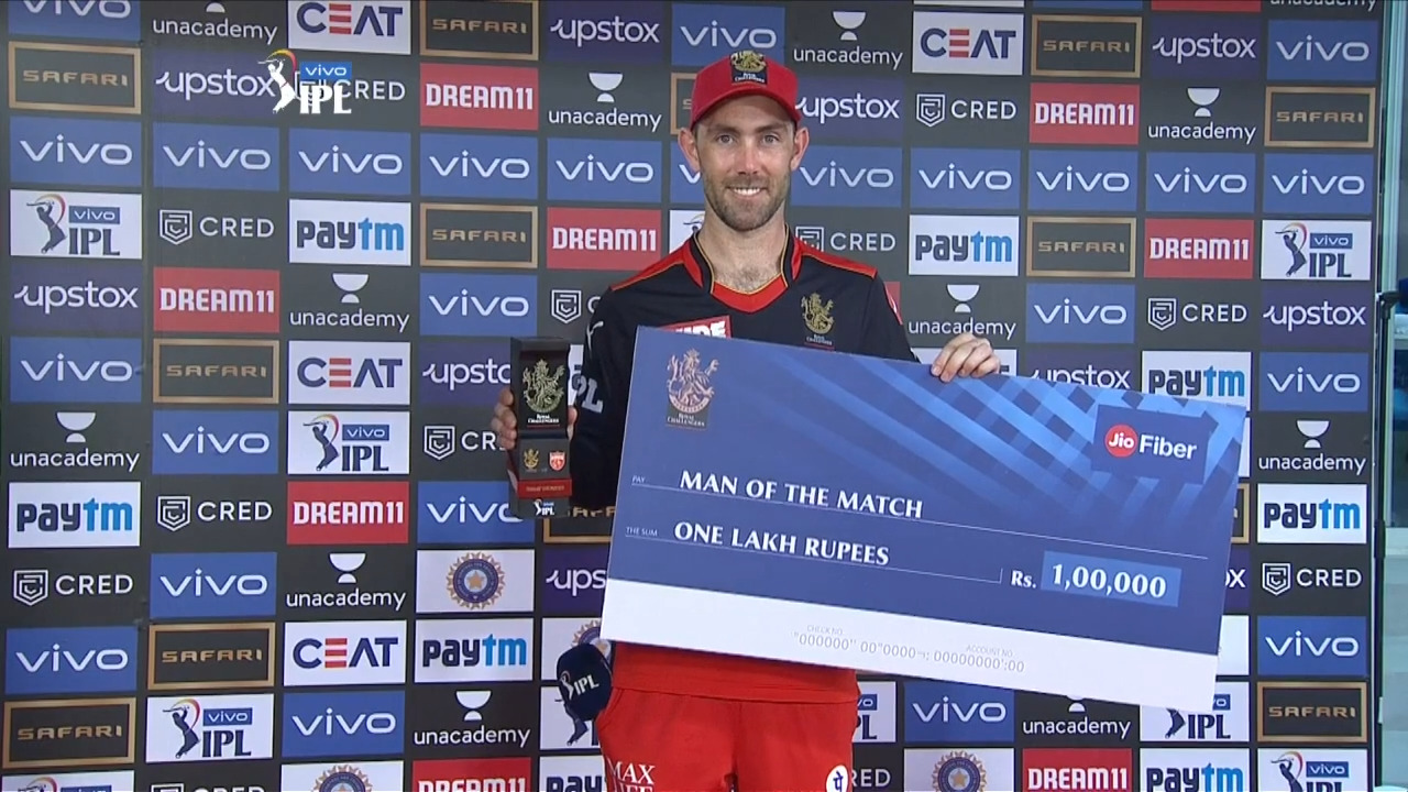 M48: RCB vs PBKS – Man of the Match – Glenn Maxwell