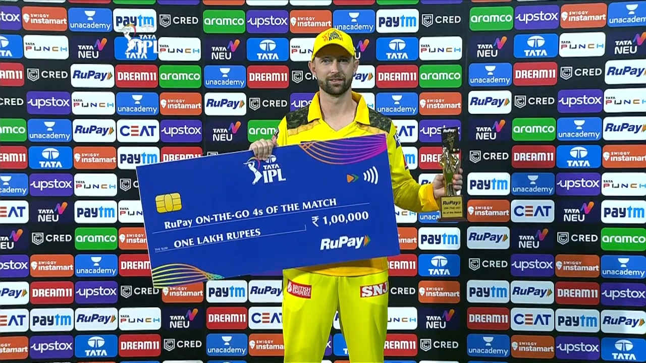 M55: CSK vs DC – RuPay On-The-Go 4s of the Match – Devon Conway