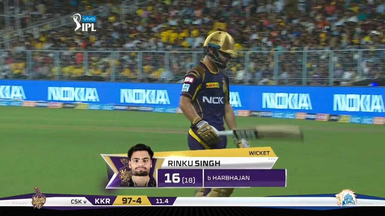 M33: KKR vs CSK – Rinku Singh Wicket