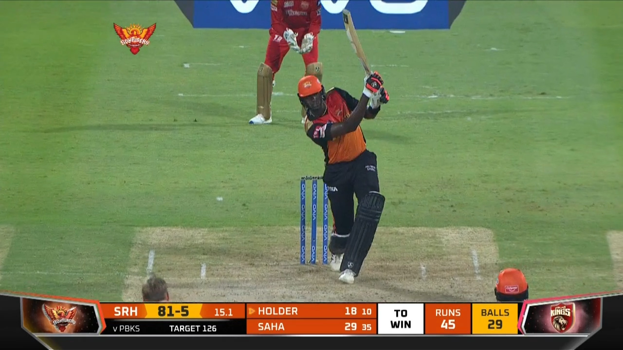M37: SRH vs PBKS – Jason Holder Six background