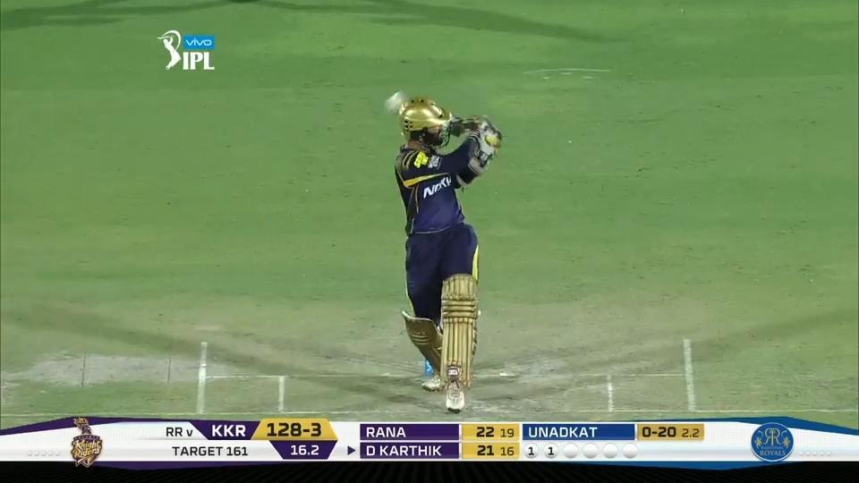 M15: RR vs KKR – Dinesh Karthik Six