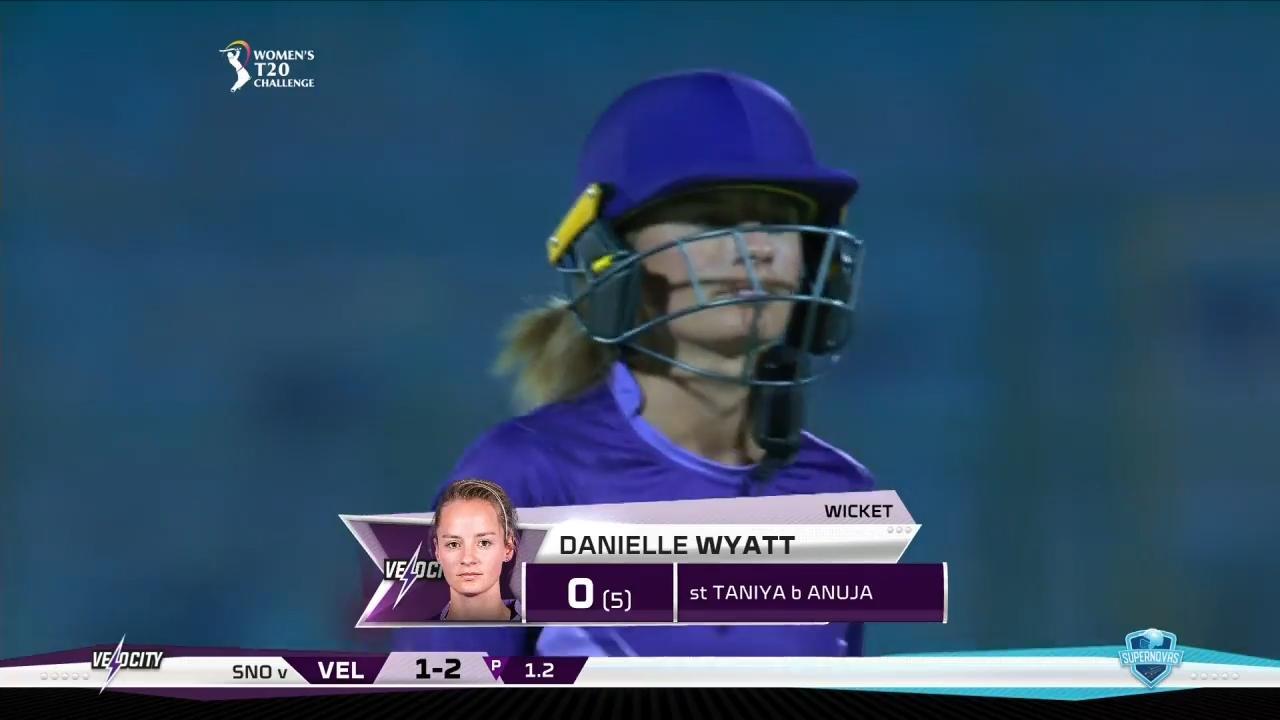 Final: Supernovas vs Velocity – Danielle Wyatt Wicket background