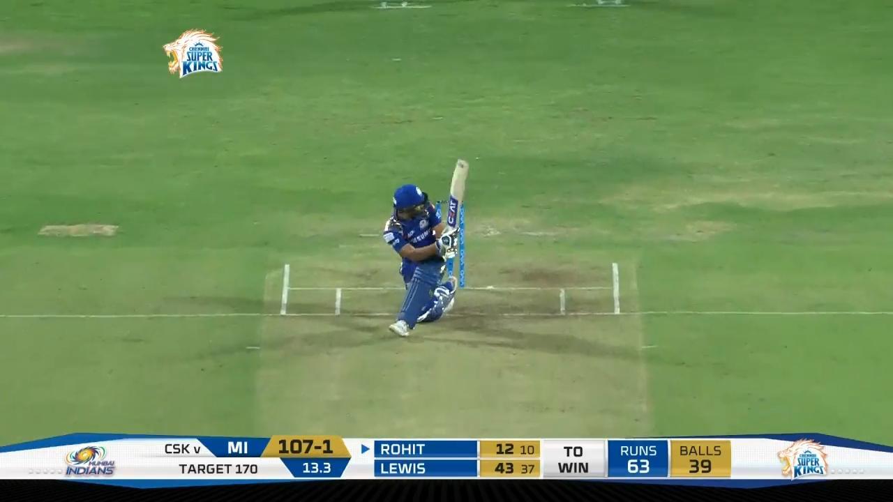 M27: CSK vs MI – Rohit Sharma Six
