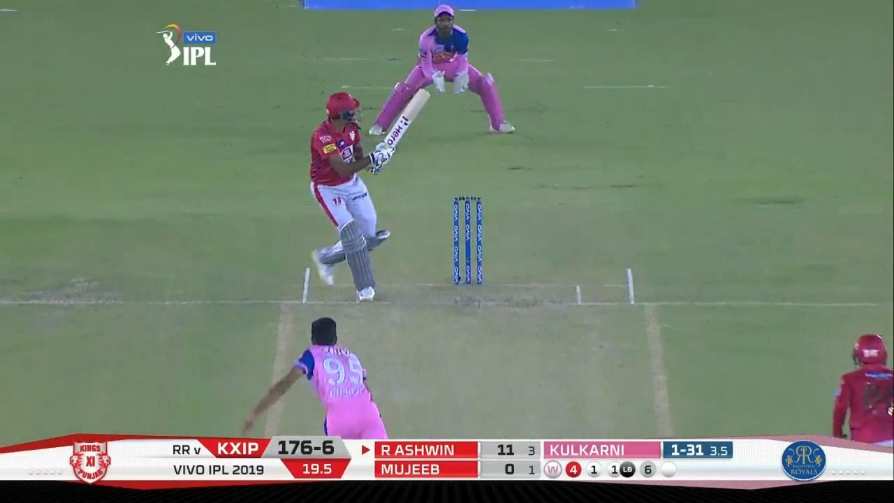 M32: KXIP vs RR – Ravichandran Ashwin Six