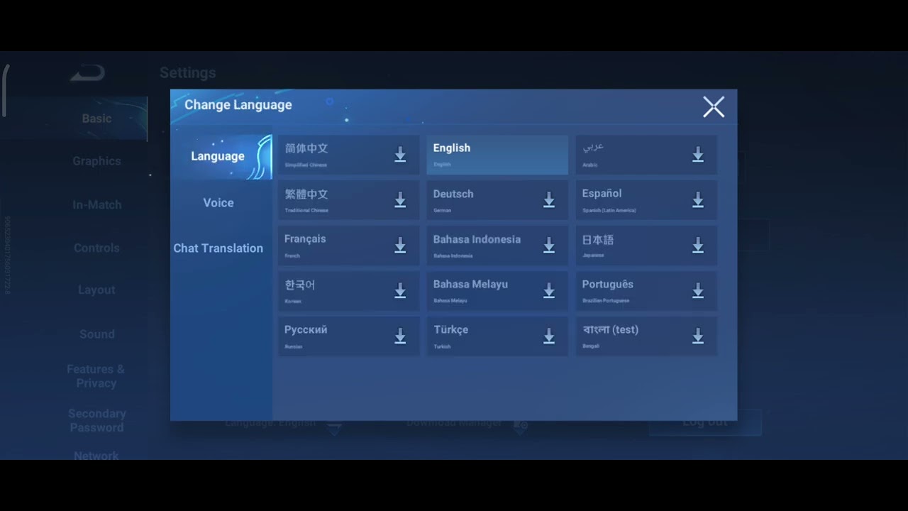 Honor of Kings tutorial how to change the language and heroes voice ingame background