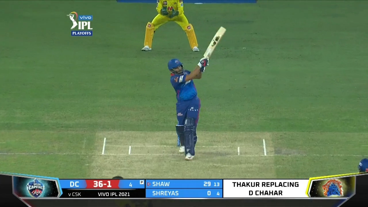 Q1: DC vs CSK – Prithvi Shaw Six
