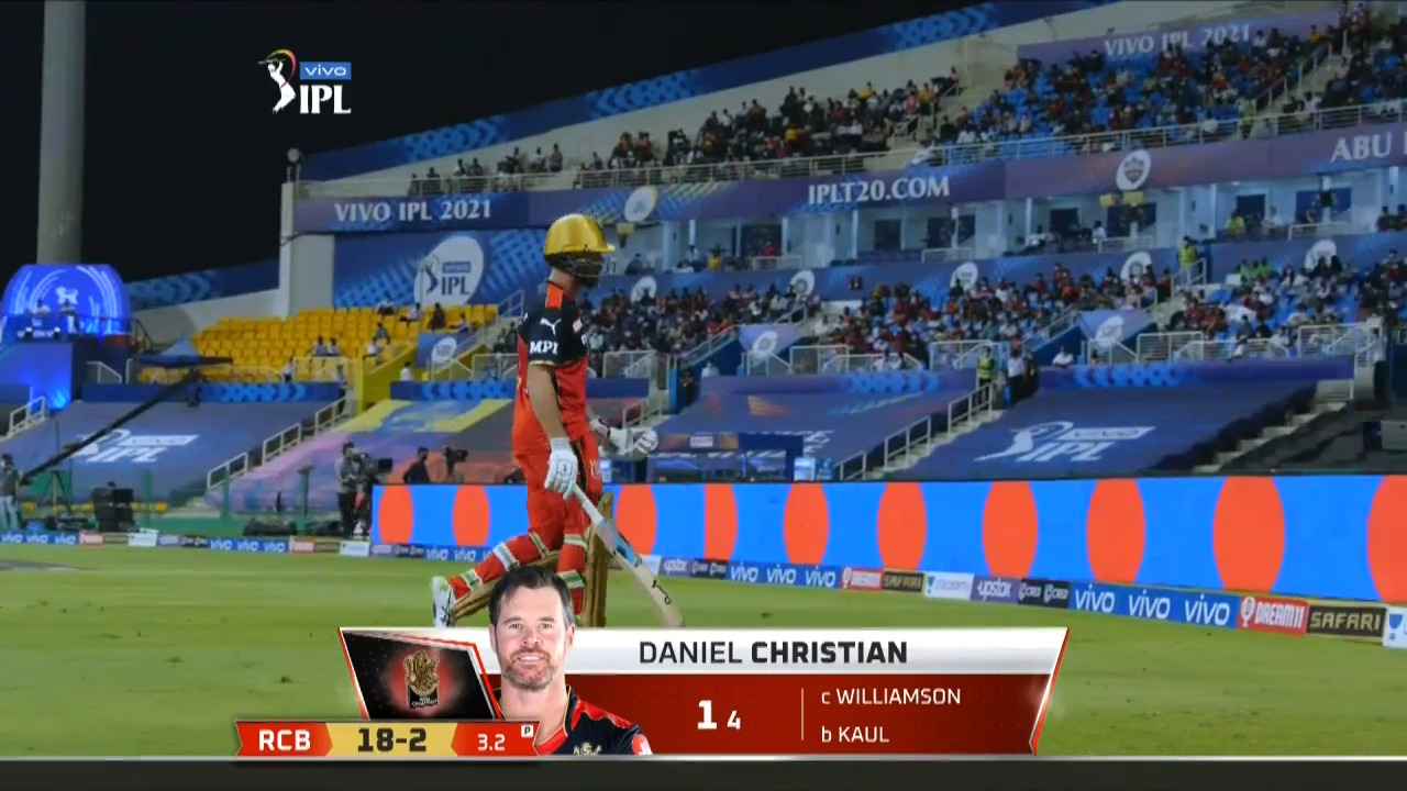 M52: RCB vs SRH – Dan Christian Wicket