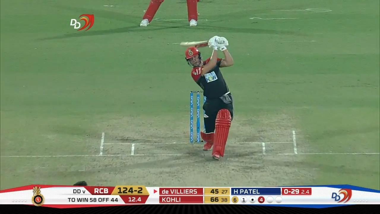 M45: DD vs RCB – AB de Villiers Six
