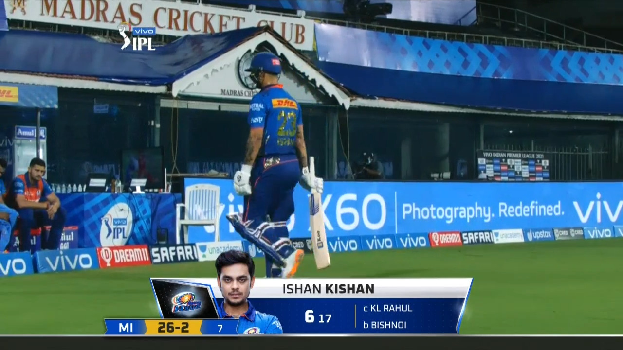 M17: PBKS vs MI – Ishan Kishan Wicket