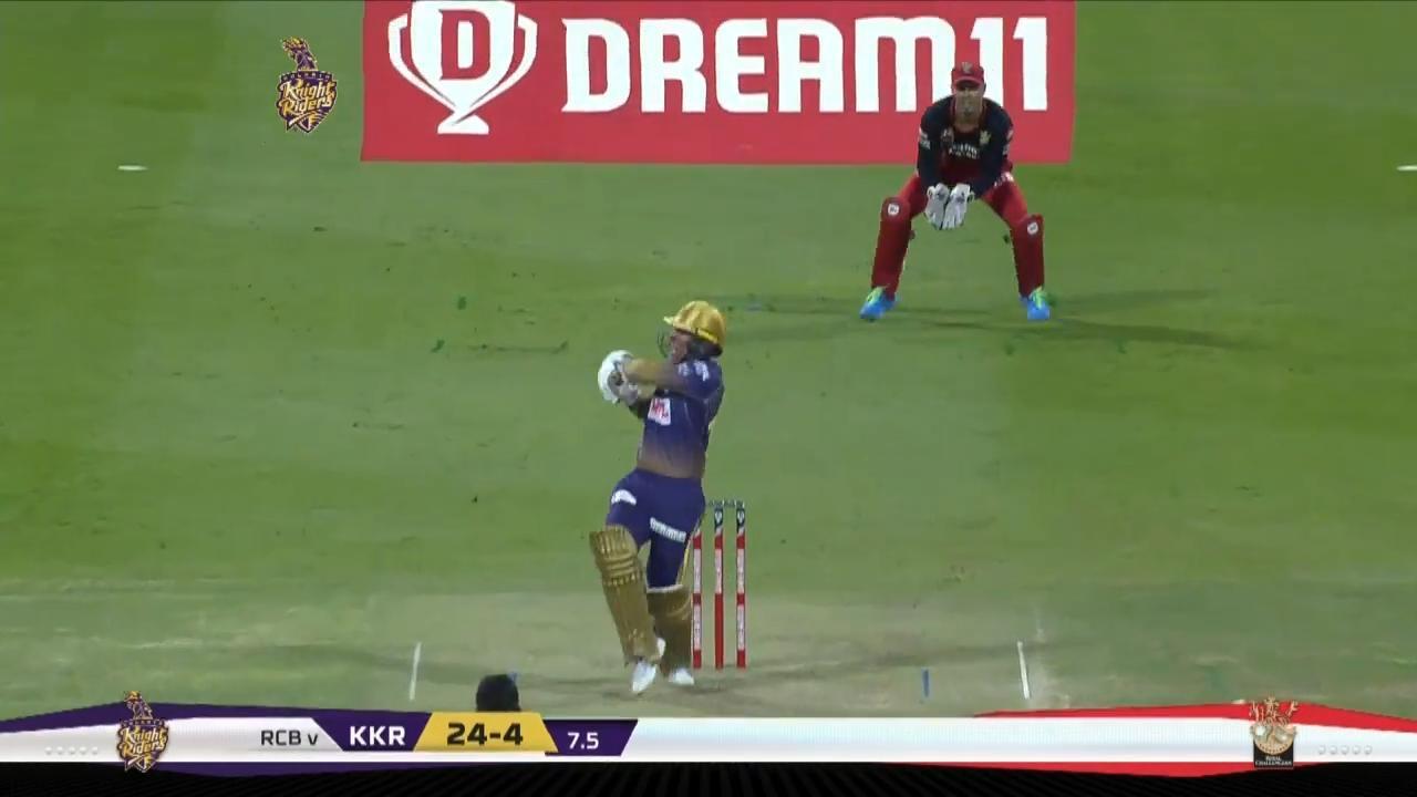 M39: KKR vs RCB – Eoin Morgan Six background