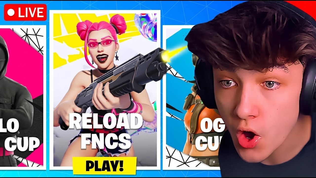 🔴LIVE! - RELOAD FNCS *HEATS* QUALIFIER, DAY 2! (Fortnite Tournament)