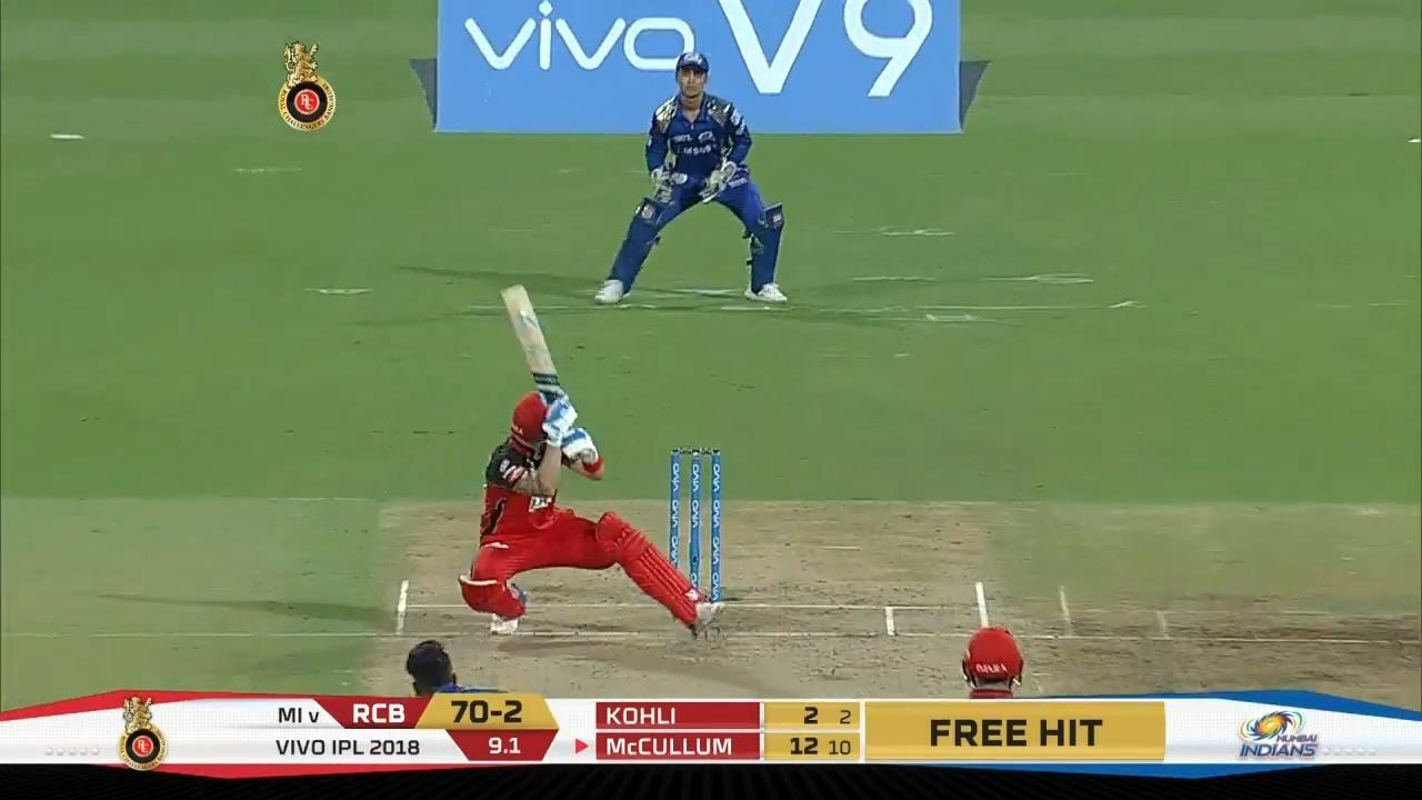 M31: RCB vs MI – Brendon McCullum Six