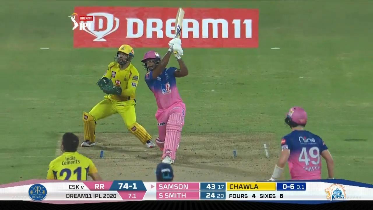 M04: RR vs CSK – Sanju Samson Six