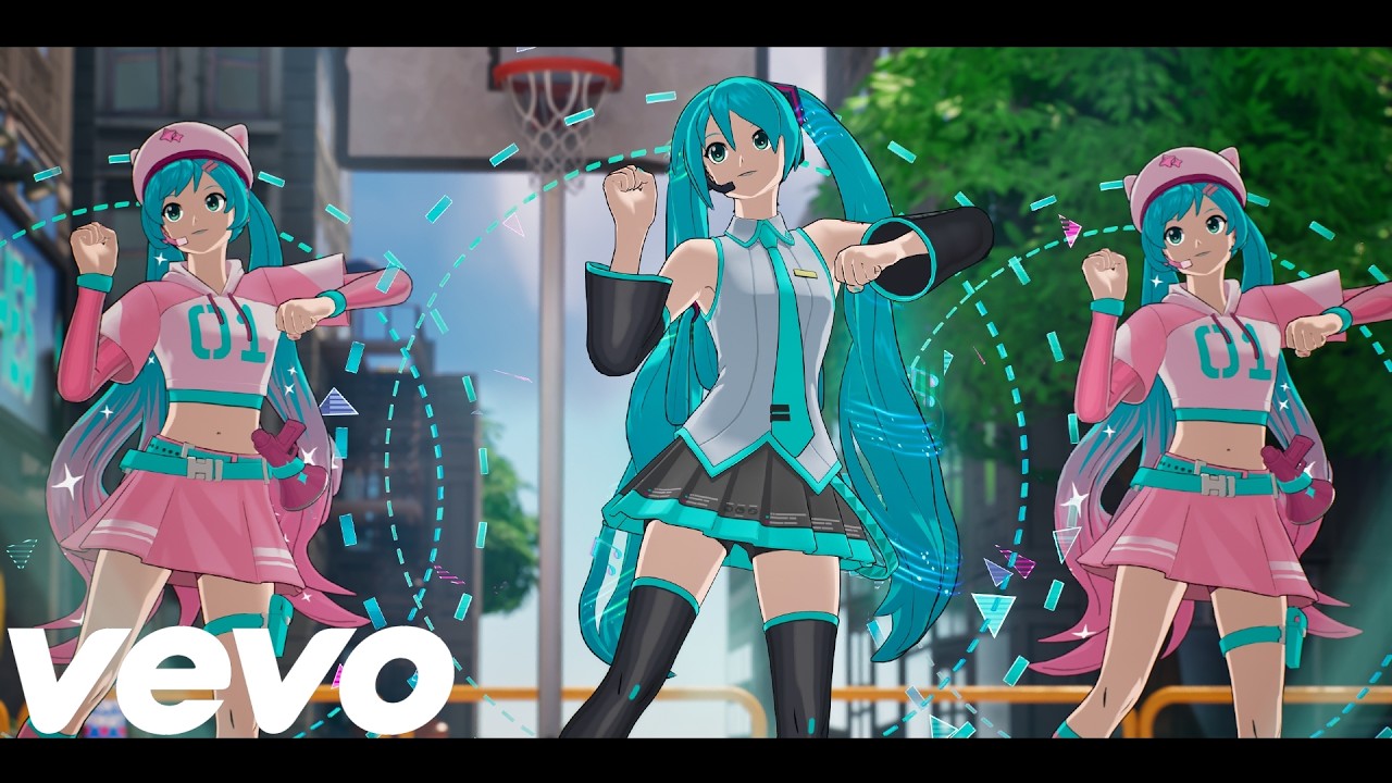 Anamanaguchi - Miku (Official Fortnite Music Video) ft. Hatsune Miku background
