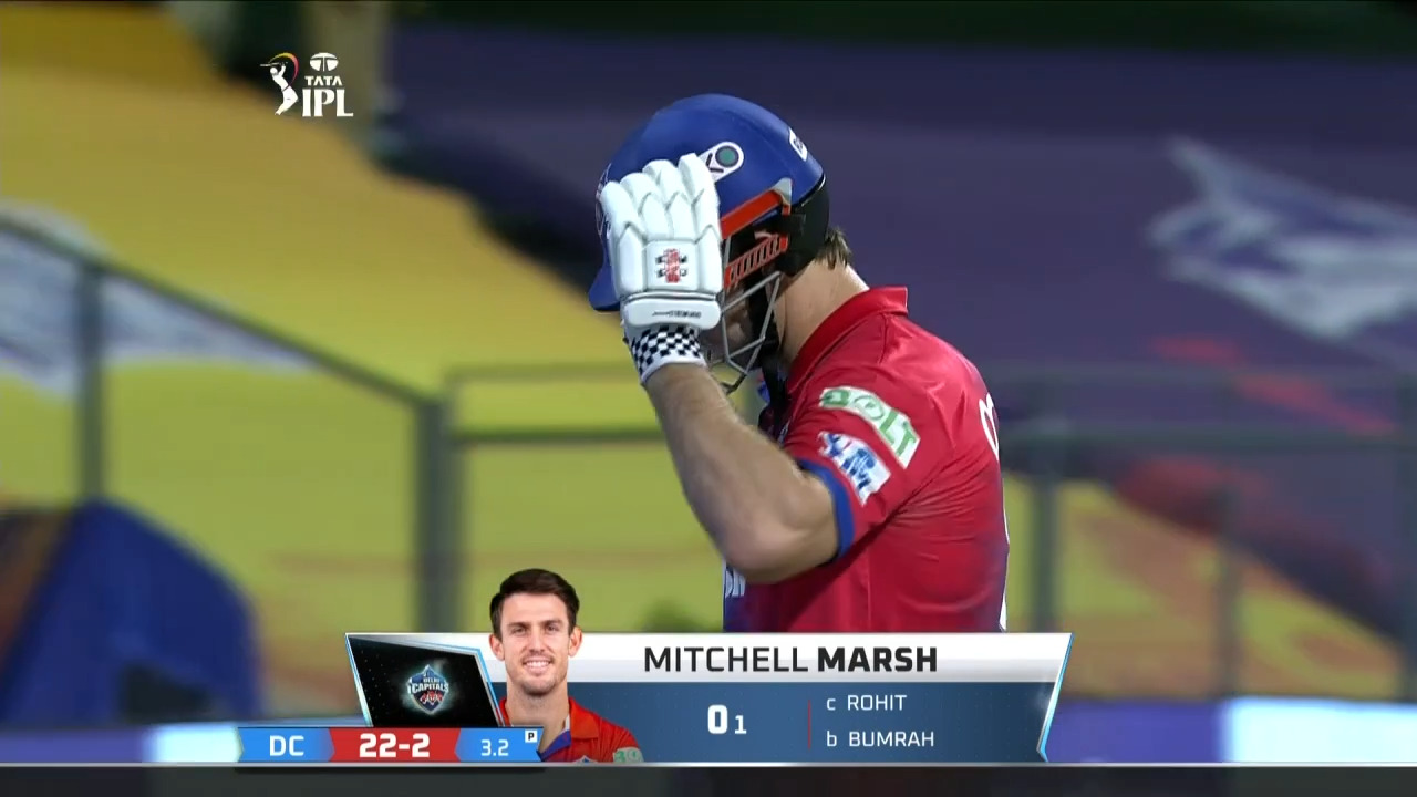 M69: MI vs DC – Mitchell Marsh Wicket