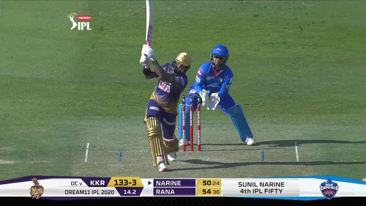 M42: KKR vs DC – Sunil Narine Six