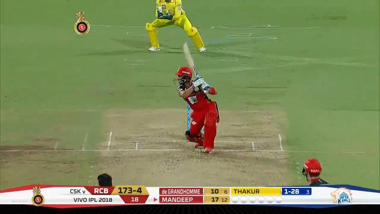 M24: RCB vs CSK – Mandeep Singh Six