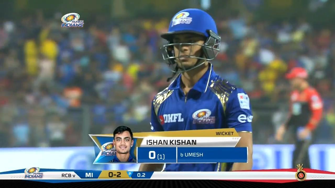 M14: MI vs RCB – Ishan Kishan Wicket
