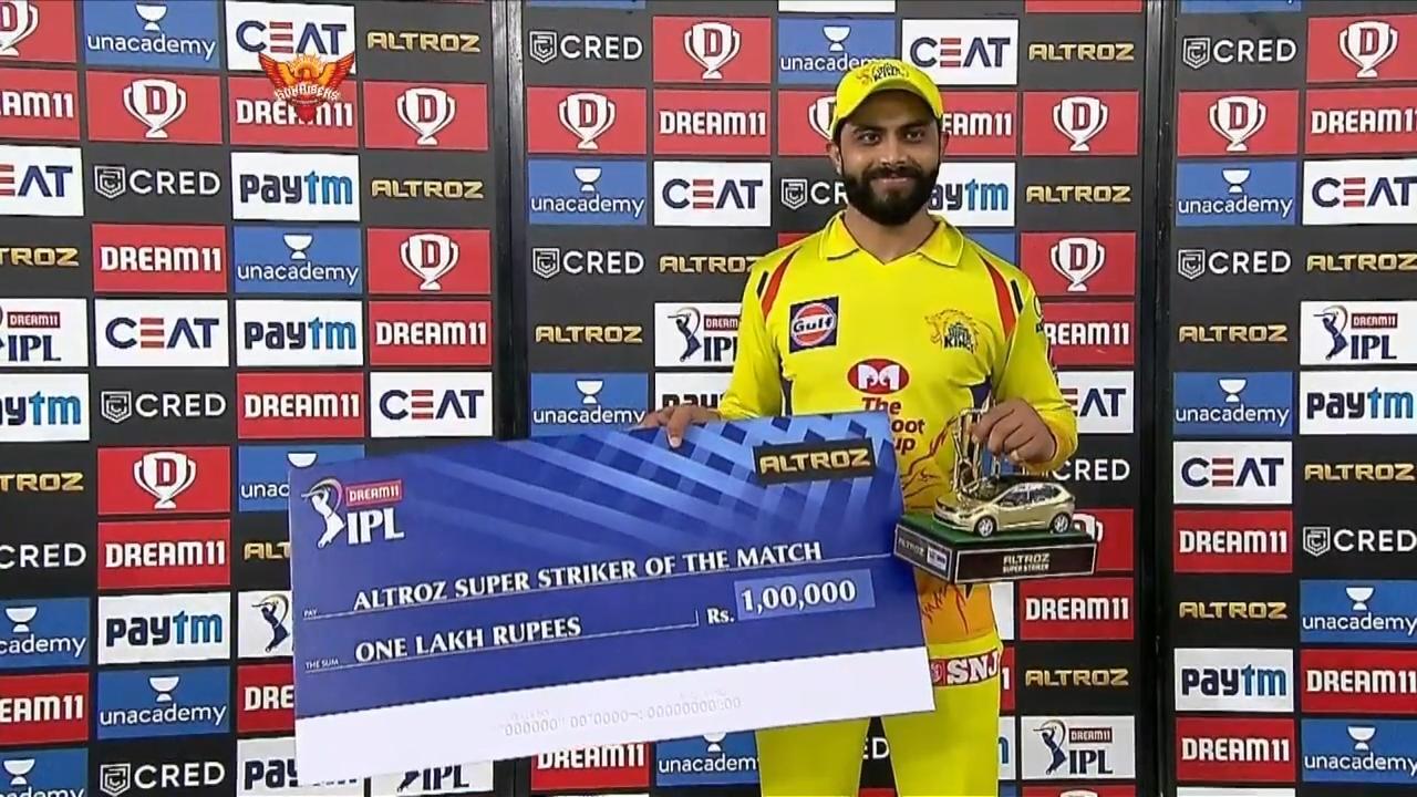 M29: SRH vs CSK – Altroz Super Striker of the Match – Ravindra Jadeja