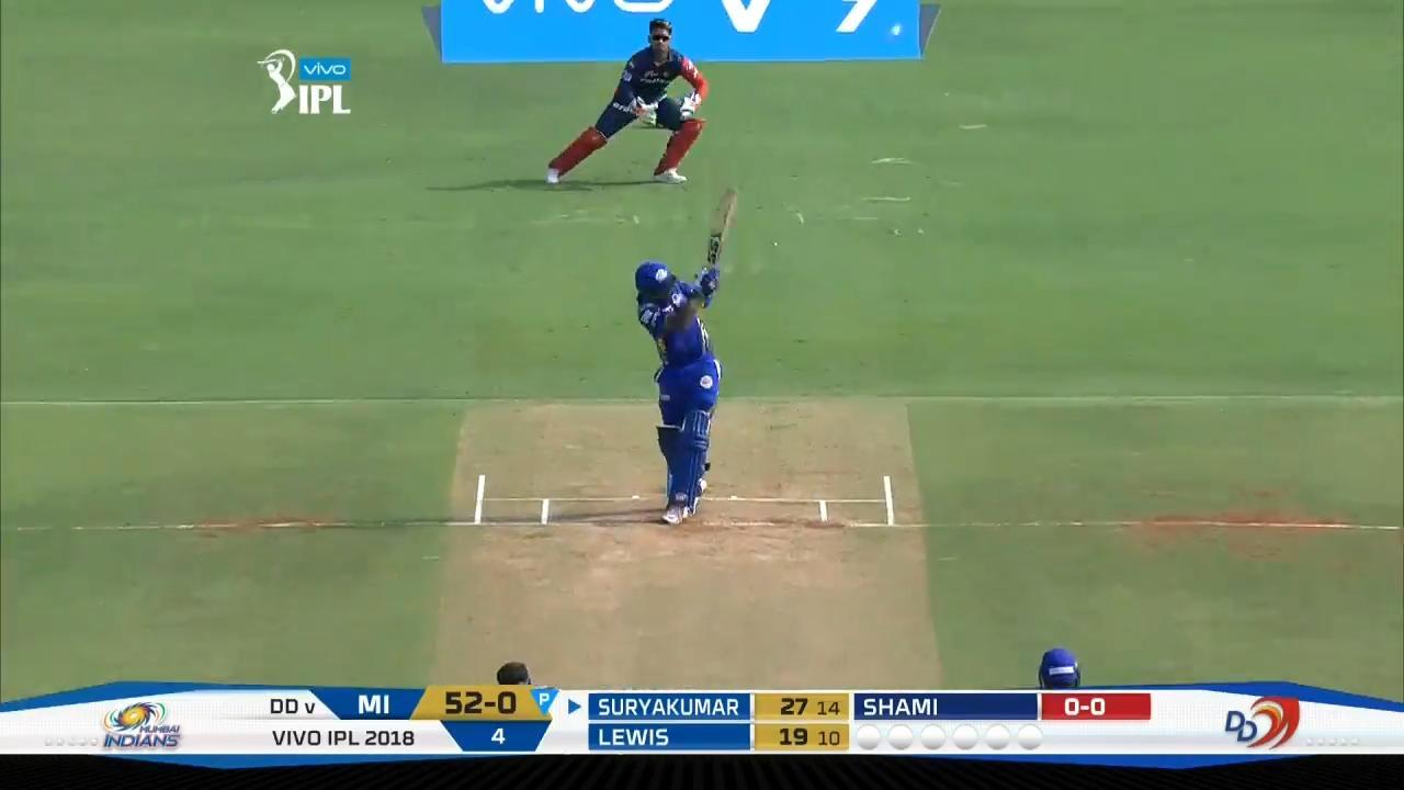 M09: MI vs DD – Suryakumar Yadav Six background
