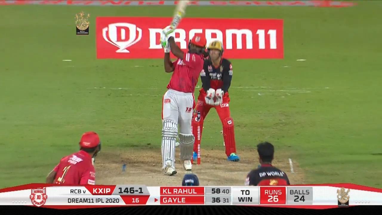 M31: RCB vs KXIP – Chris Gayle Six