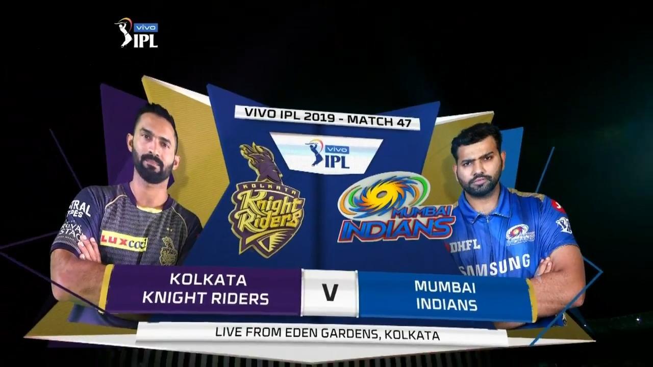 IPL 2019 M47: KKR vs MI – Match Highlights background