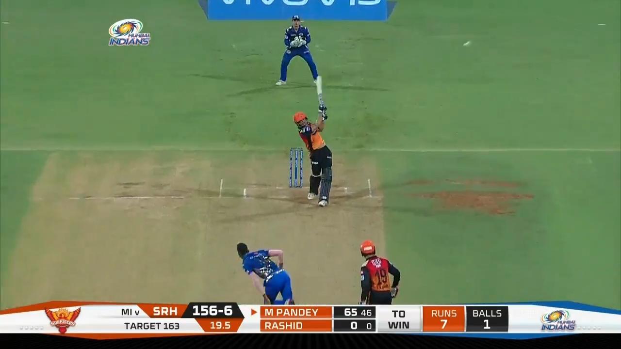 M51: MI vs SRH – Manish Pandey Six