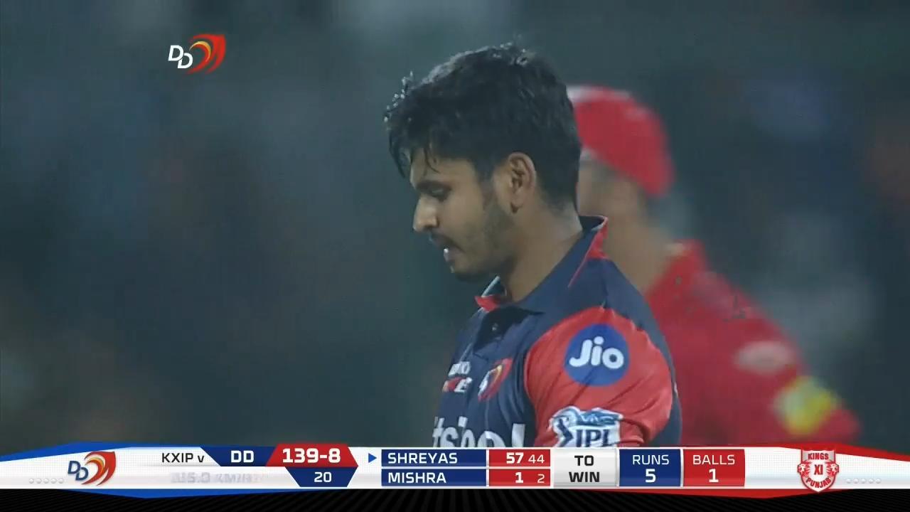 M22: DD vs KXIP – Shreyas Iyer Wicket