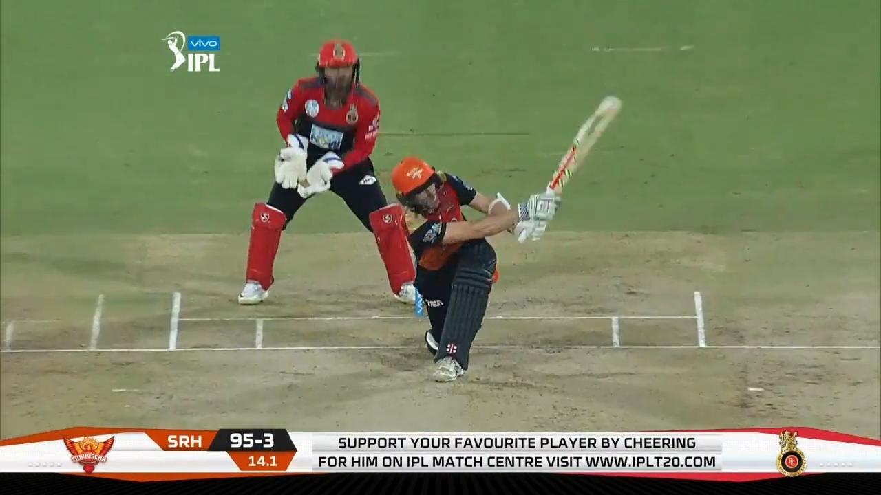 M39: SRH vs RCB – Kane Williamson Six