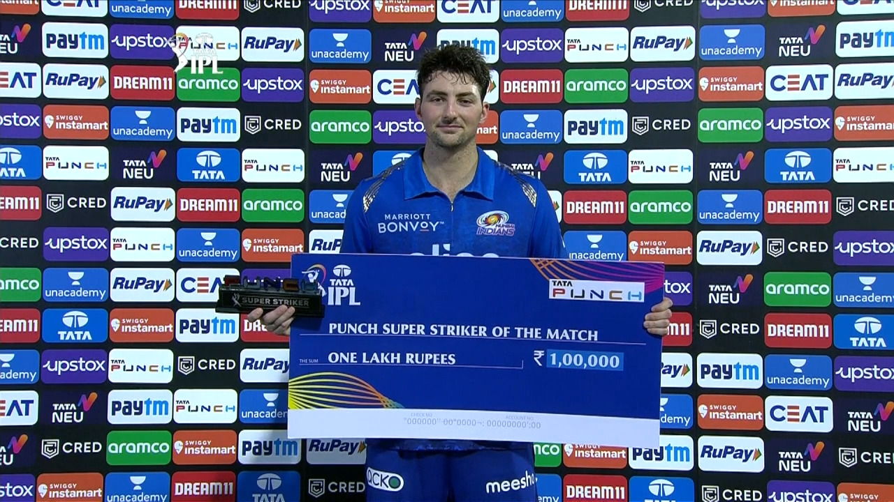 M69: MI vs DC – Punch Super Striker Of The Match – Tim David background