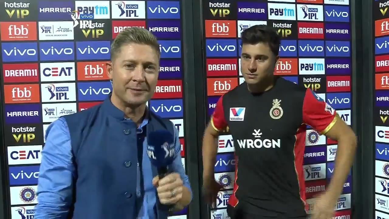 M14: RR vs RCB – Marcus Stoinis Interview background