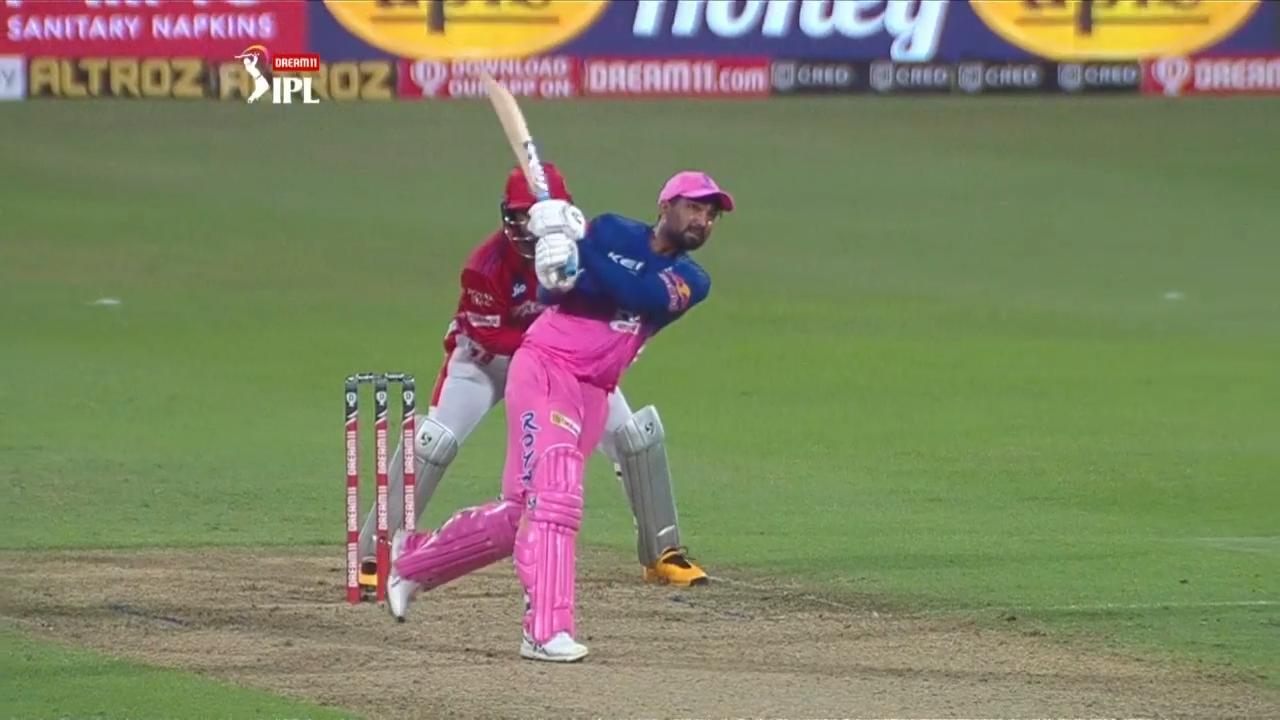 M09: RR vs KXIP – Rahul Tewatia Six