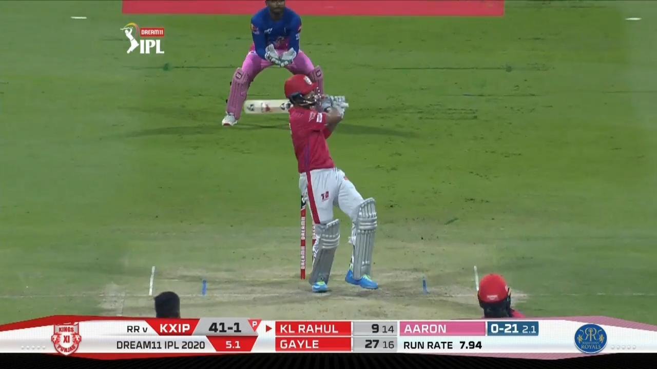 M50: KXIP vs RR – KL Rahul Six