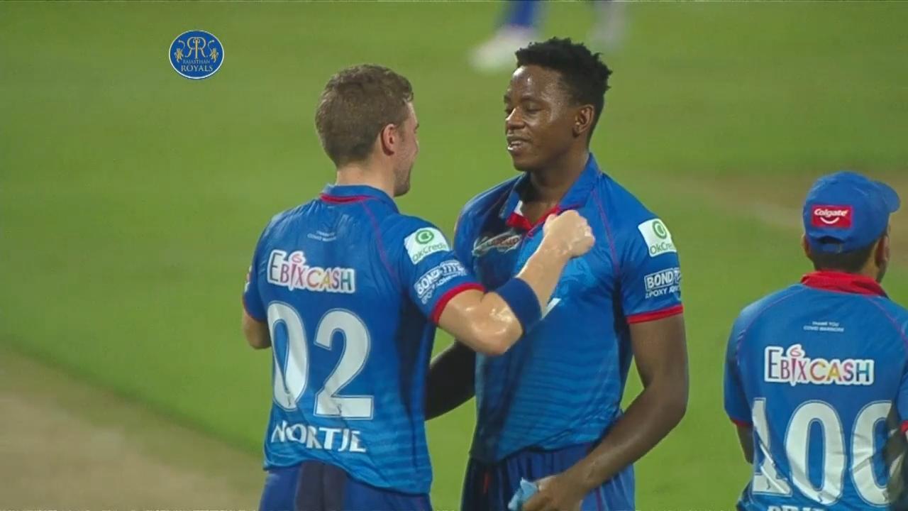 M23: RR vs DC – Varun Aaron Wicket