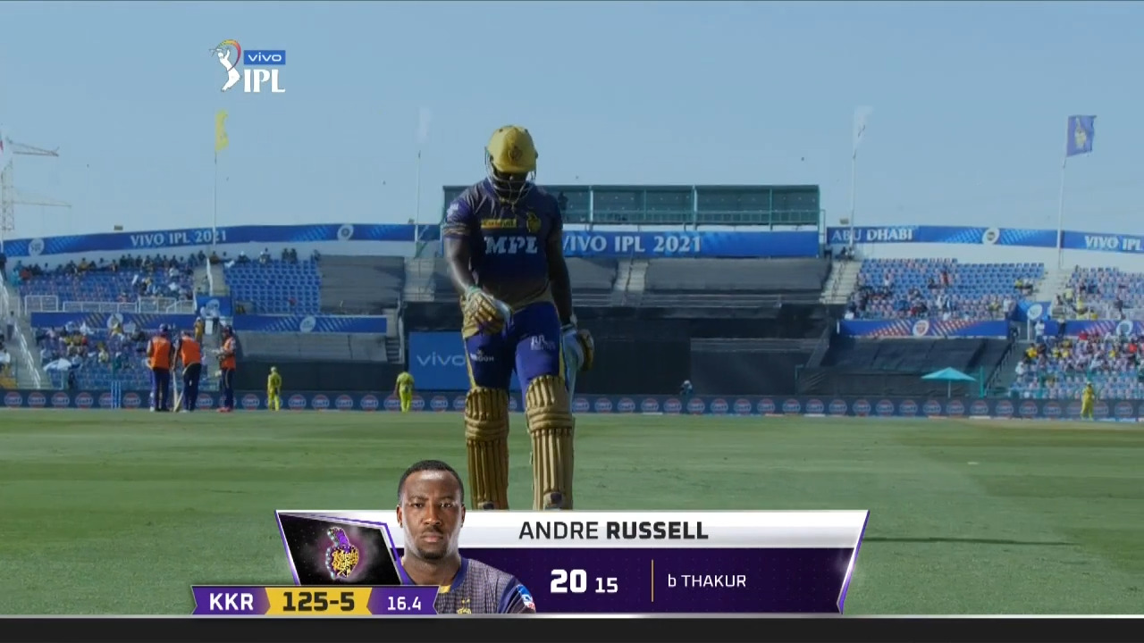 M38: CSK vs KKR – Andre Russell Wicket