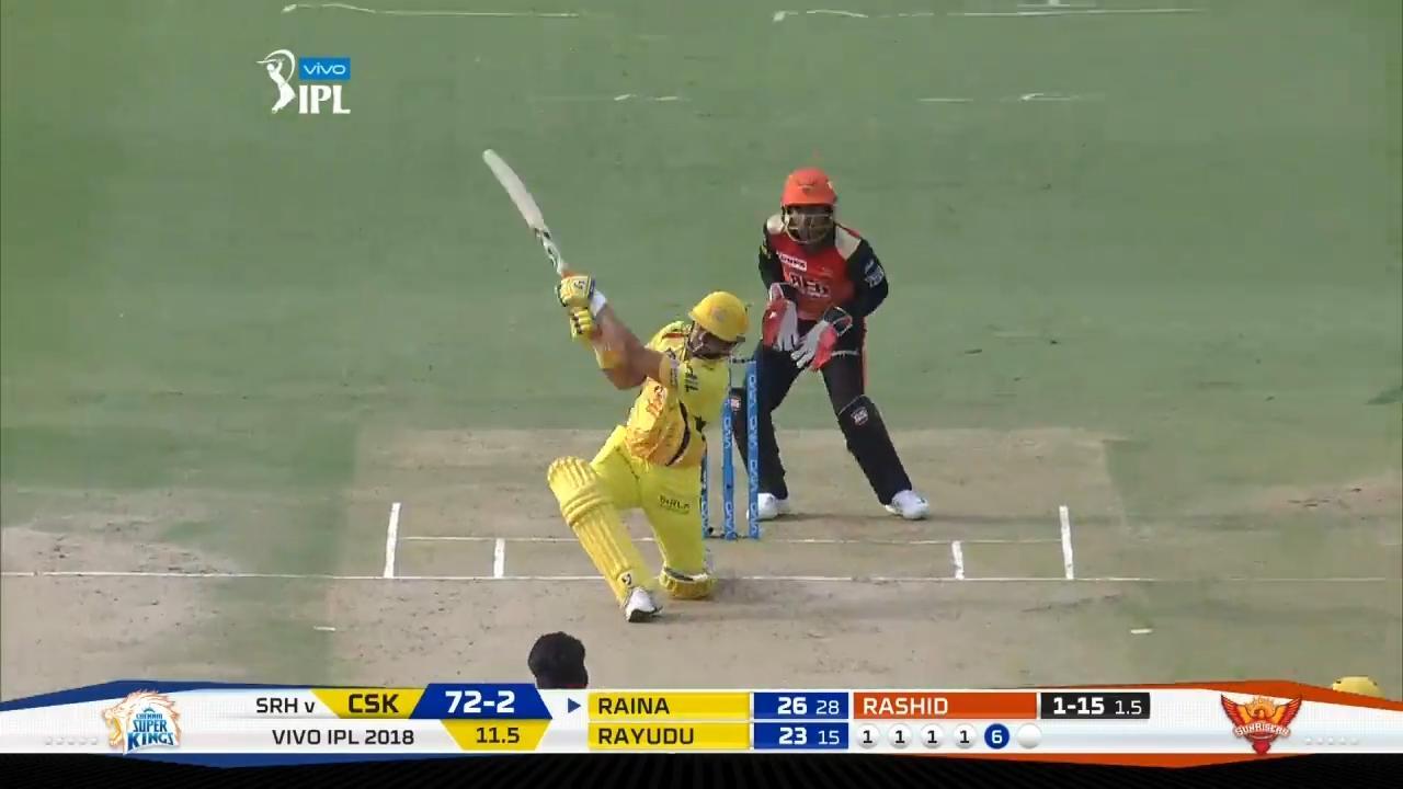 M20: SRH vs CSK – Suresh Raina Six
