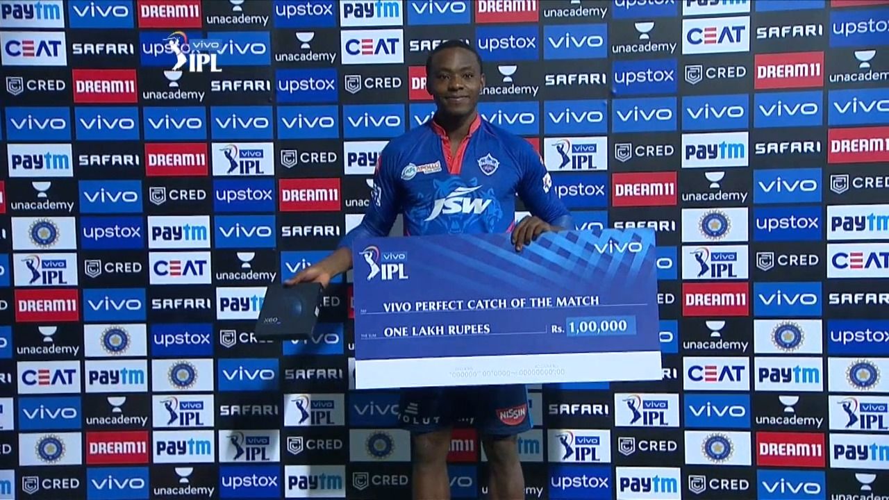 M11: DC vs PBKS – Vivo perfect catch of the match – Kagiso Rabada