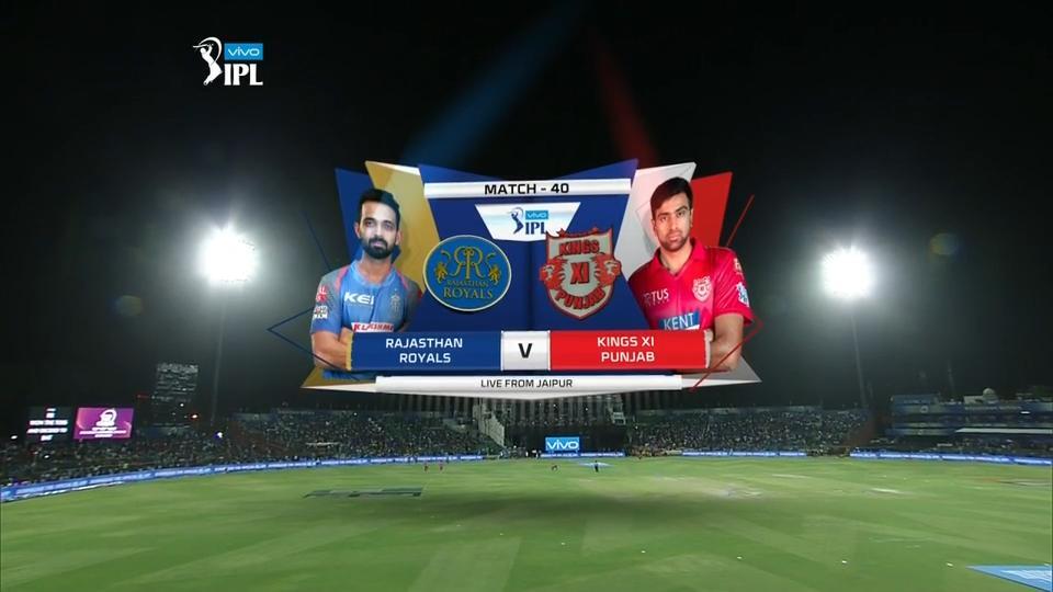 IPL 2018 M40: RR vs KXIP – Match Highlights background