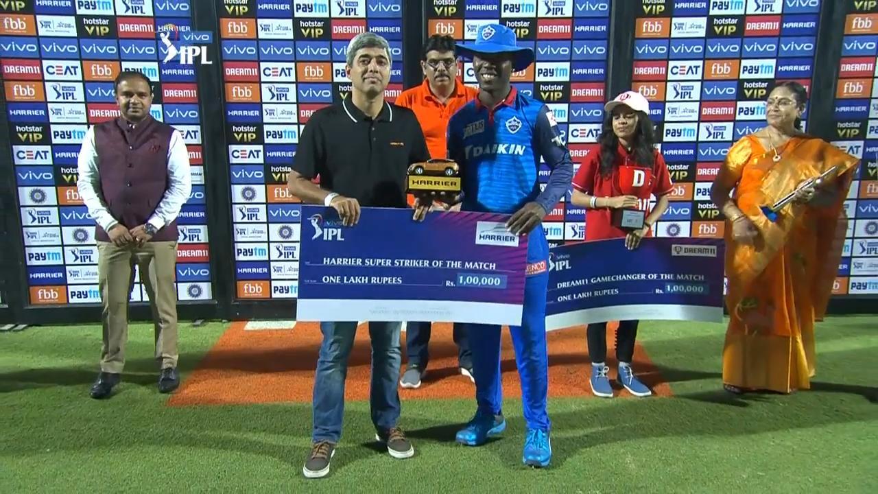 M46: DC vs RCB – Harrier Super Striker of the Match – Sherfane Rutherford