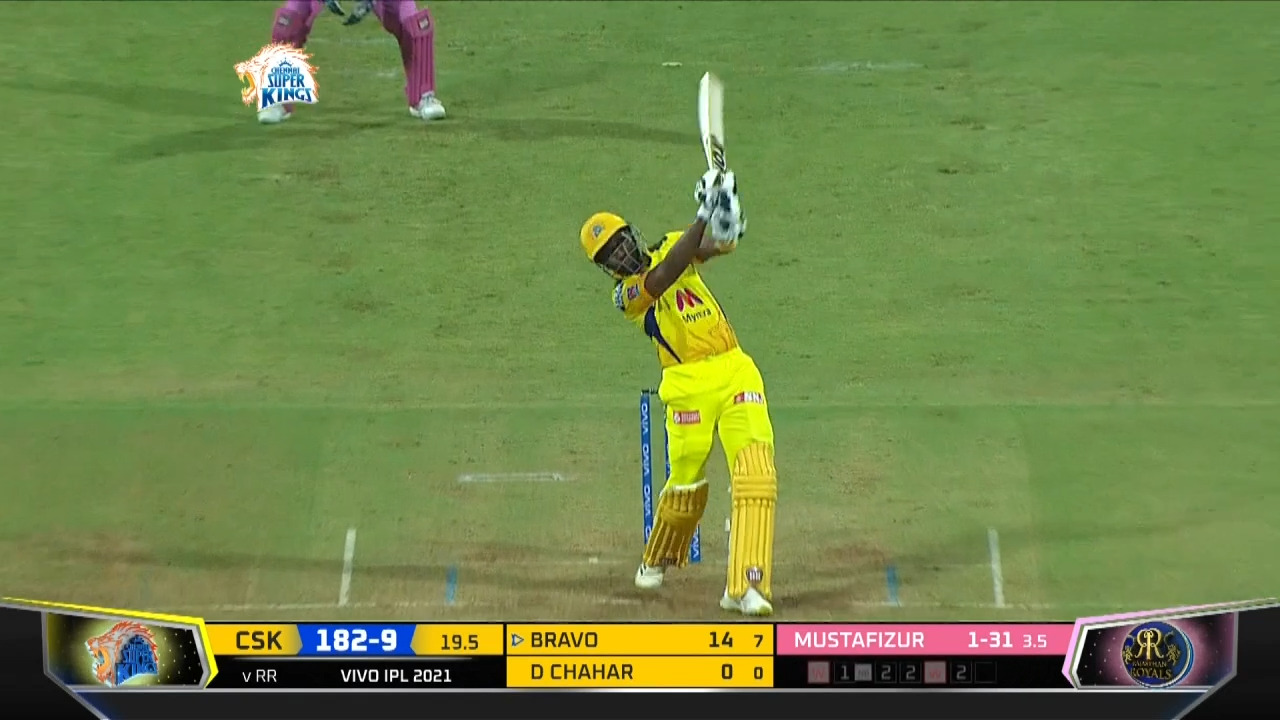 M12: CSK vs RR – Dwayne Bravo Six