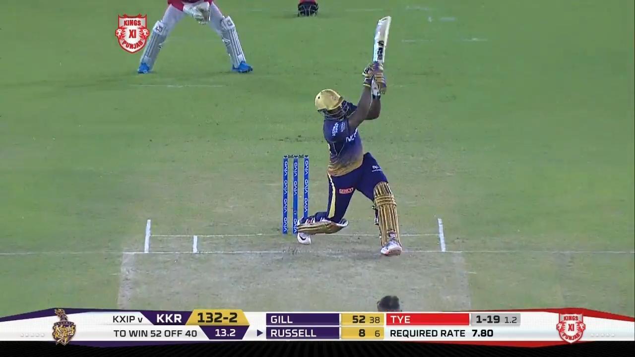 M52: KXIP vs KKR – Andre Russell Six