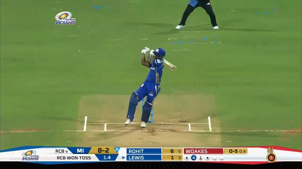 M14: MI vs RCB – Evin Lewis Six