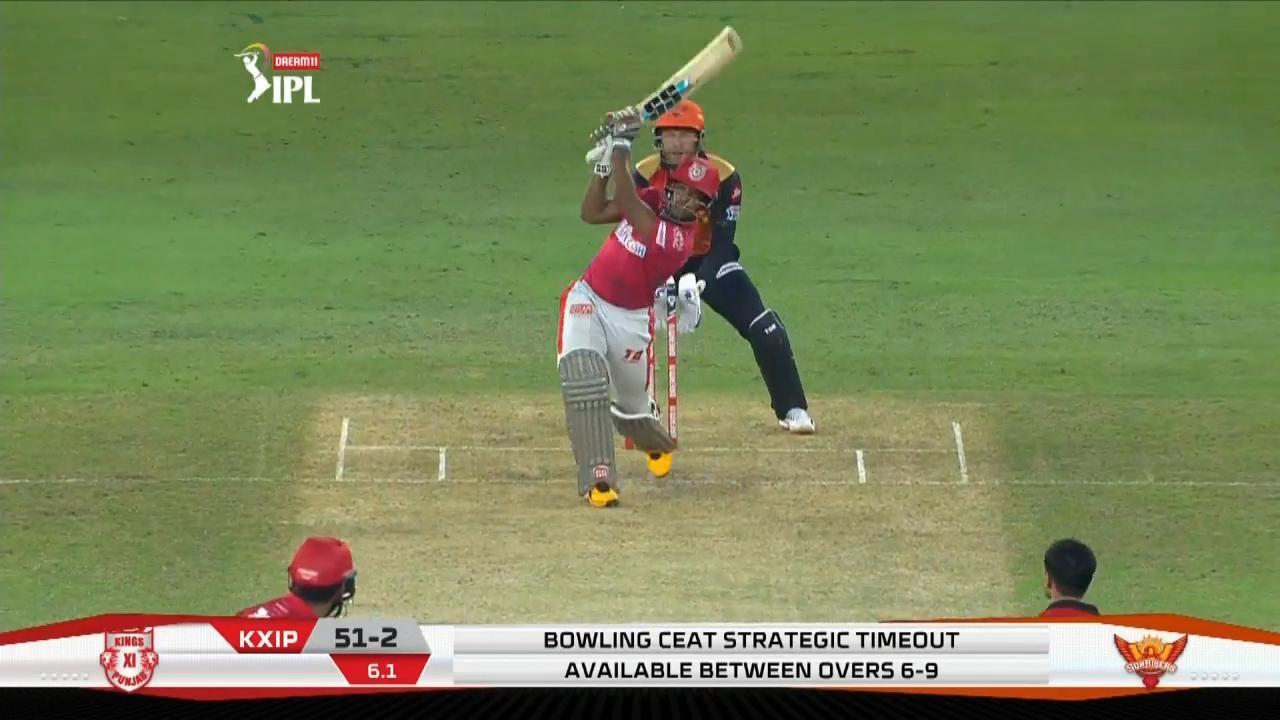 M22: SRH vs KXIP – Nicholas Pooran Six