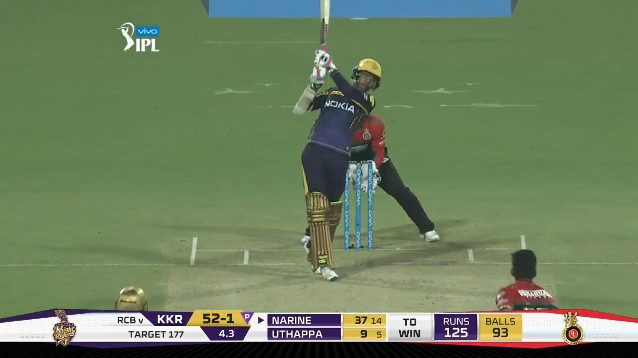 M03: KKR vs RCB – Sunil Narine Six