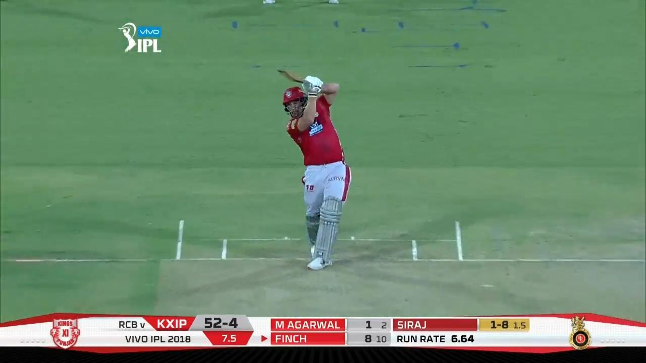 M48: KXIP vs RCB – Aaron Finch Six